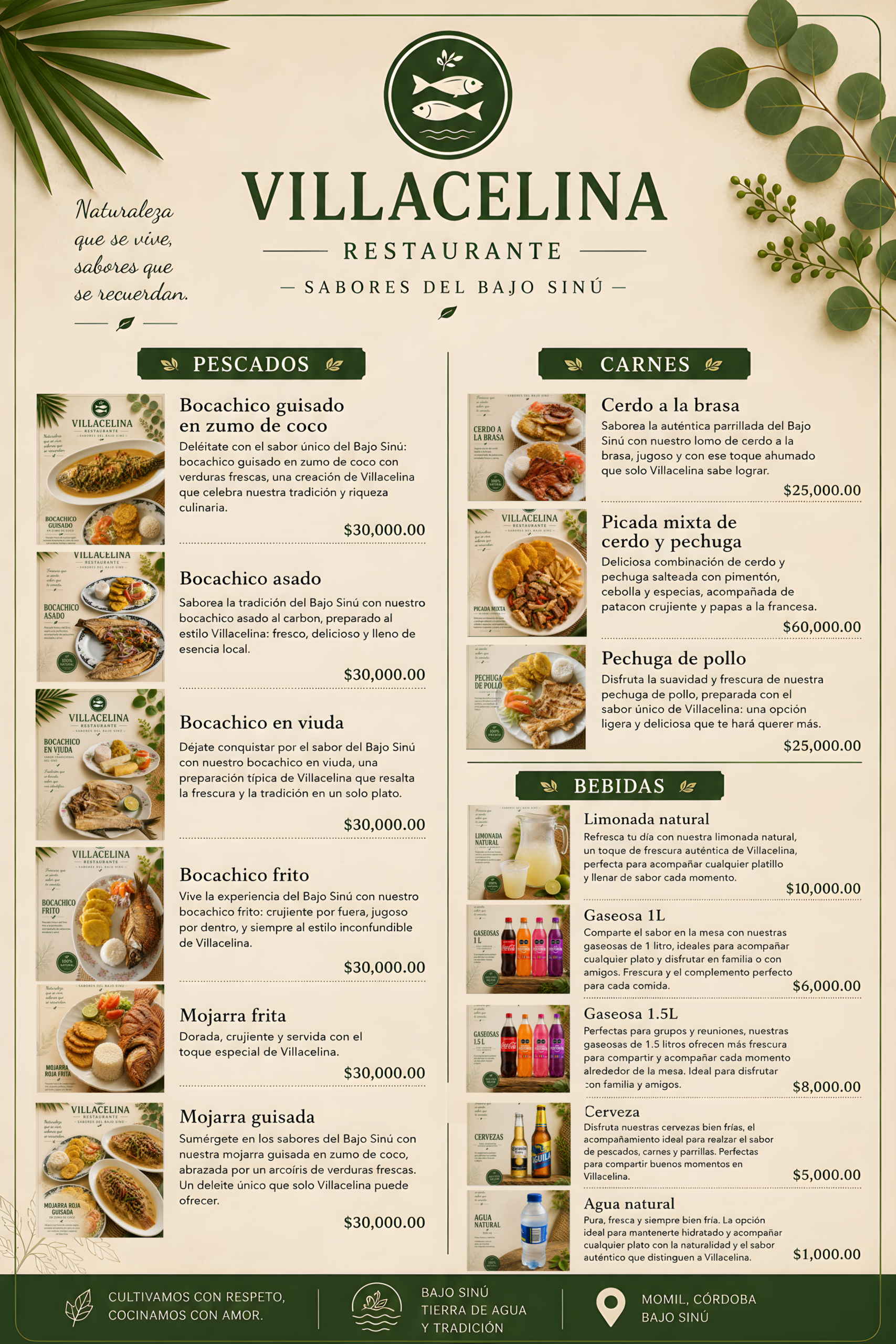 Menú Villacelina Restaurante